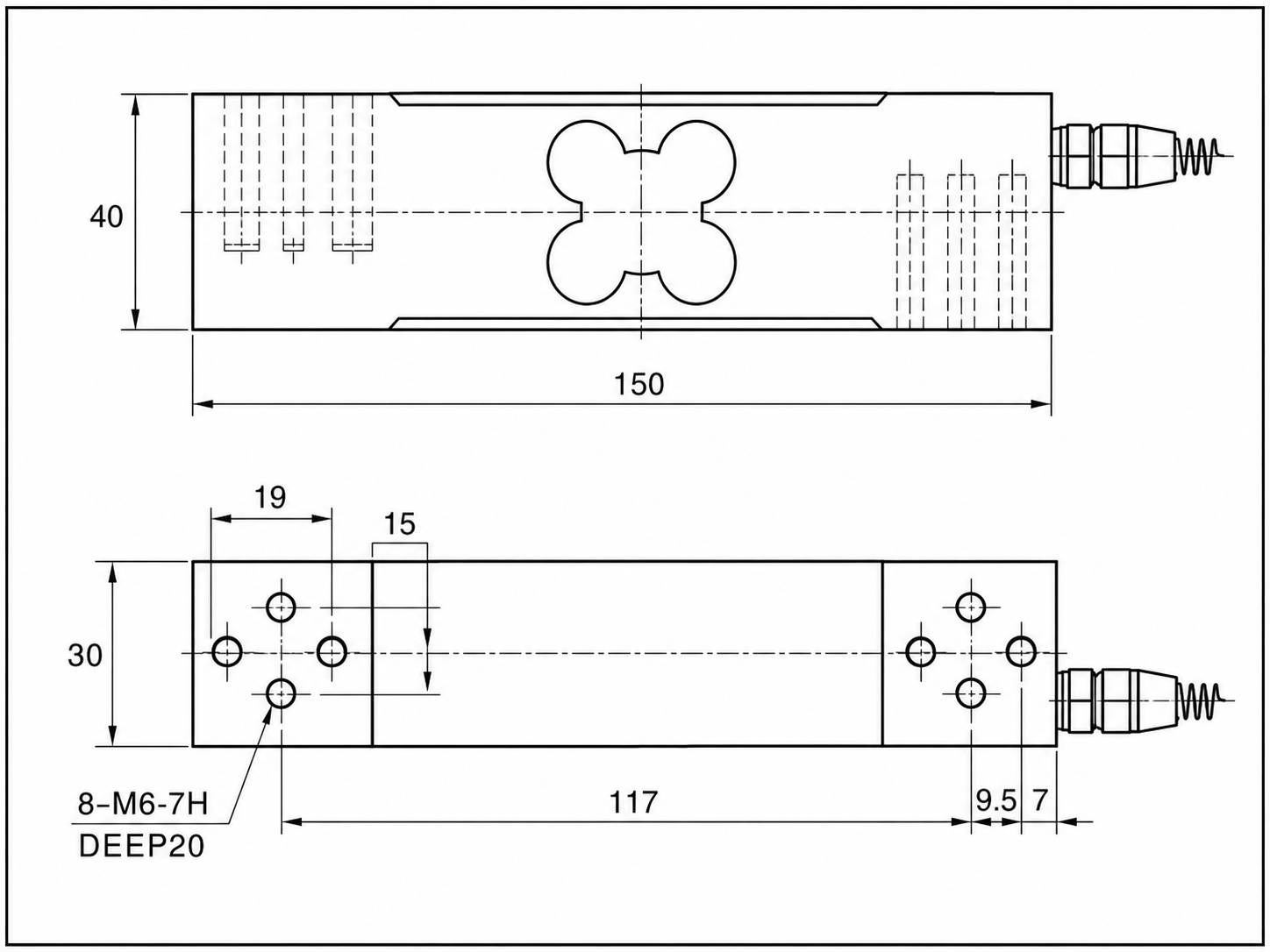PA6340 Load Cell Diagram